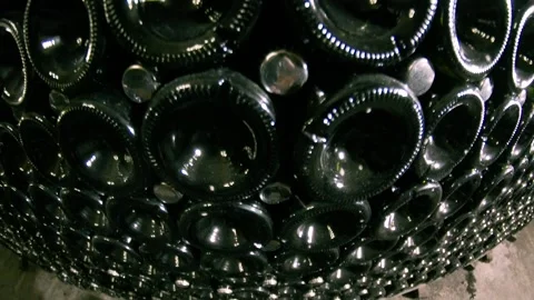 Old Traditional Beverage Cellar In Poor Light Stock Footage 90918218