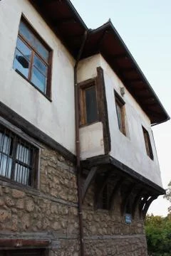 Old traditional building in Varosi area Edessa Greece Stock Photos