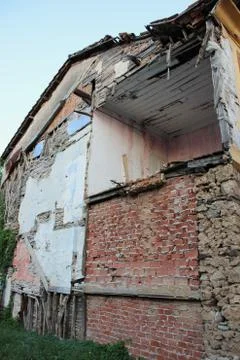 Old traditional building in Varosi area Edessa Greece Stock Photos