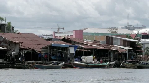 Old traditional dock of logistics supply and its activities Stock Footage 132600402