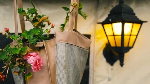 Old traditional typical street lantern Stock-Footage 75250751