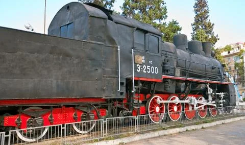 Old train, 1920-th years Stock Photos
