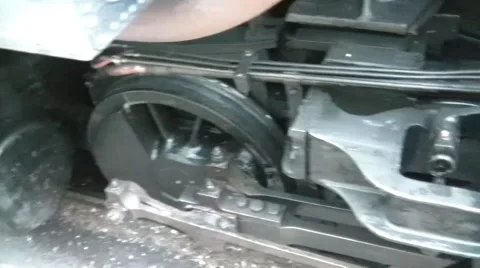 Old Train Leaving Station 스톡 동영상 66064153