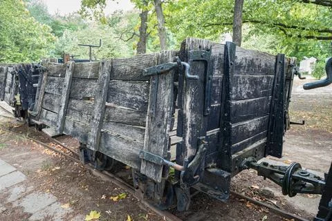 Old train lorry Stock Photos