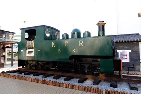 Old train model decoration at Sha Tau Kok, Hong Kong. Stock Photos