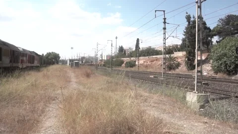 Old train in morocco Stock Footage 162050277