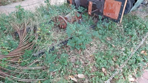 Old train, rust all over Stock-Footage 261702542