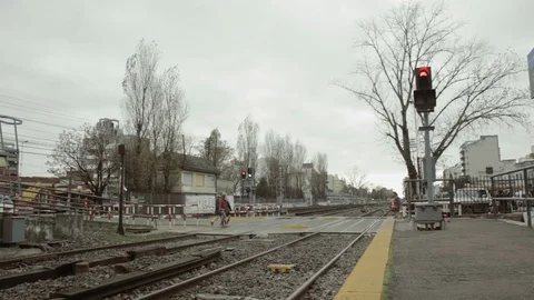 Old Train Station Stock Footage 95550864