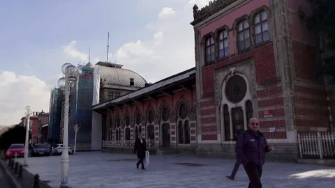 Old Train Station in Istanbul Video stock 70582511