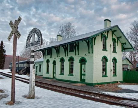 Old train station Stock Photos