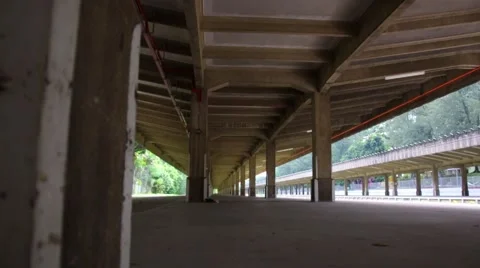 Old train station with slider effect Video stock 40053273