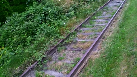 Old train track Vidéo 156720733