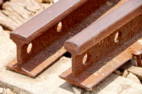 Old train tracks Stock Photos