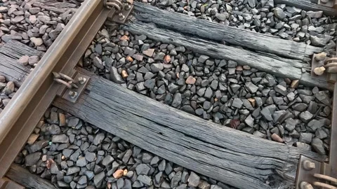 Old train tracks used in the industrial revolution 스톡 동영상 297869280