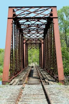 Old train trestle Stock-Fotos