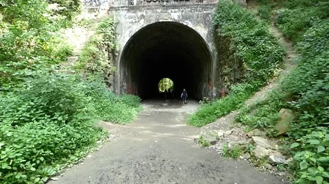 Old train tunnel Stock Footage 44232400
