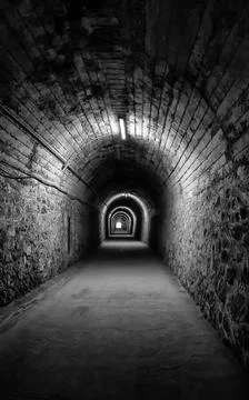 Old train tunnel Stock Photos
