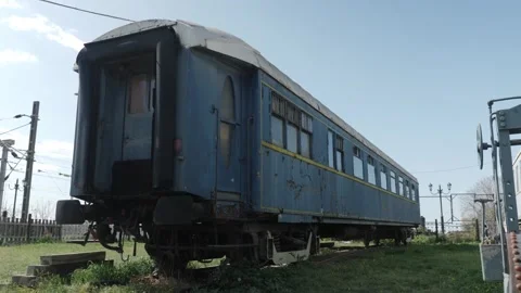 Old Train Wagon Stock Footage 262461078