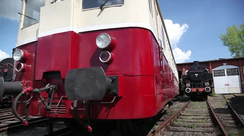 Old trains 스톡 동영상 24932234