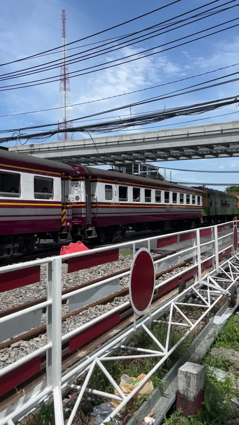 Old Trains in Thailand . Stock Footage 245964169