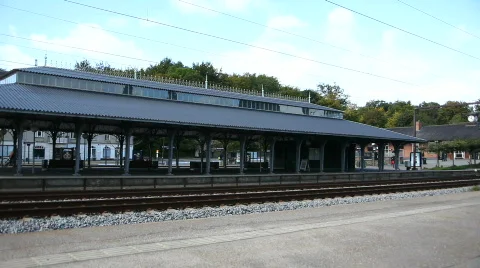 Old trainstation  Stock Footage 856270