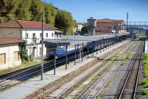 Old trainstation of Lucca Stock Photos