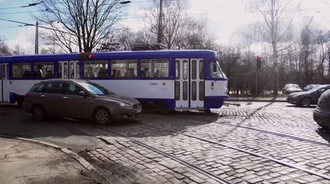 Old Tram Stock Footage 61447411