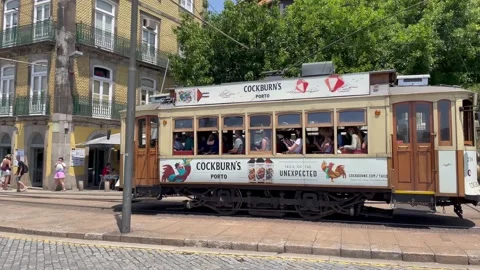 Old Tram of Porto Stock Footage 199787405