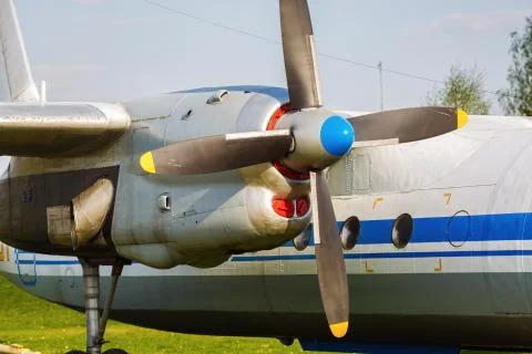 Old transport plane Stock Photos