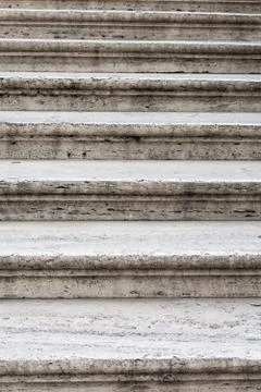 Old travertine steps Stock Photos