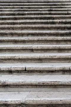 Old travertine steps Stock Photos