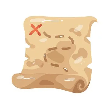 Old treasure map Stock Illustration