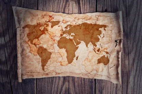 Old treasure map Stock Photos