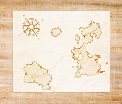 Old treasure map Stock Photos