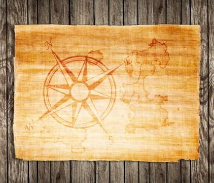 Old treasure map Stock Photos