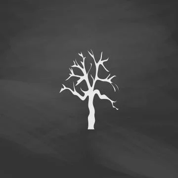 Old Tree computer symbol Stock Illustration