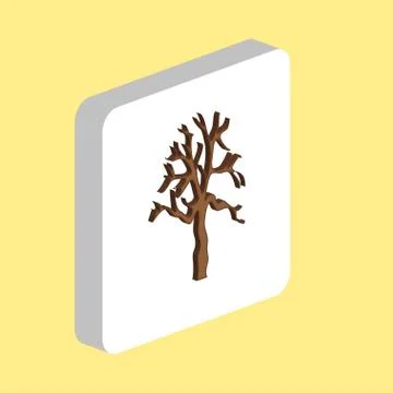 Old Tree computer symbol Illustrazione stock