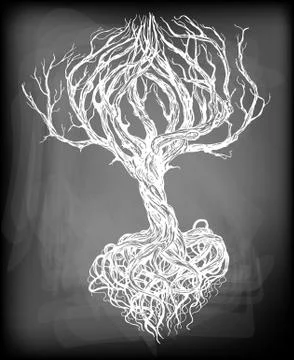 Old tree Stock Illustration