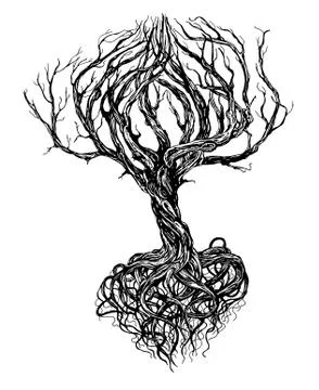 Old tree Stock Illustration