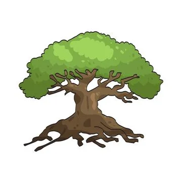Old tree illustration Stock-Illustration