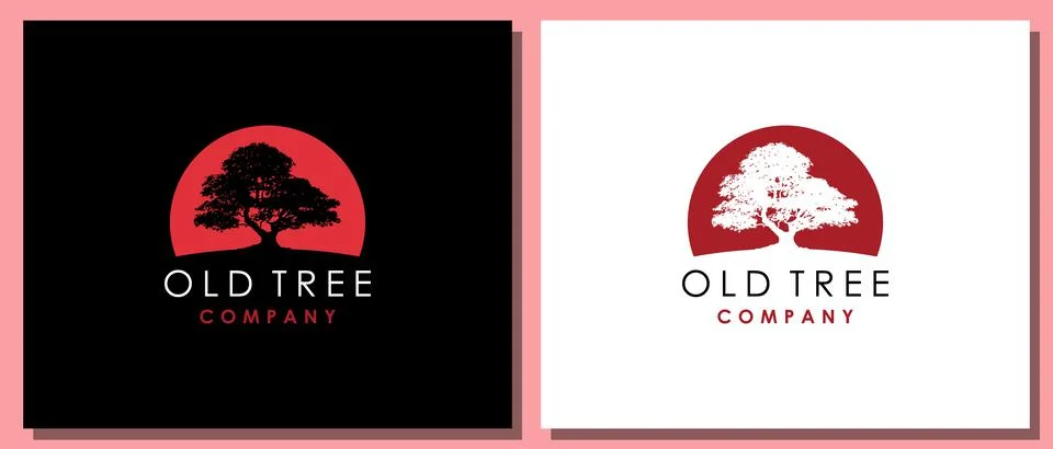 Old Tree Logo Stock Illustration