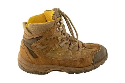 Old trekking boot Stock Photos