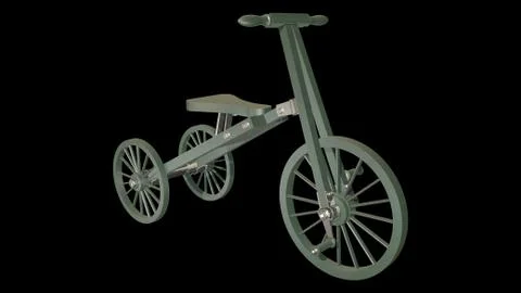 Old tricycle Stock Illustration