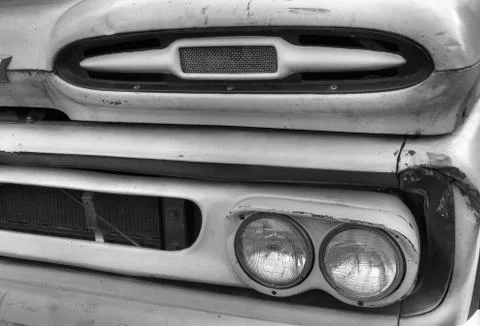 Old truck front panel Stock Photos