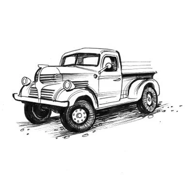 Old truck Stock Illustration