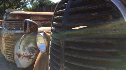 Old Trucks Vintage Stock Footage 68599573