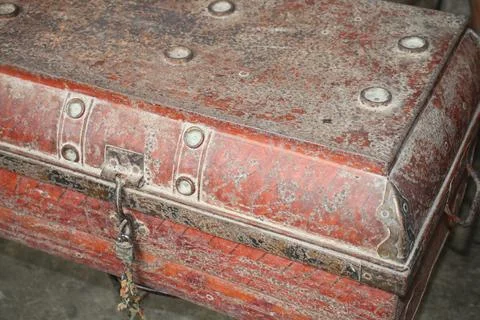 An old trunk. Stock Photos