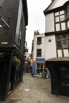Old Tudor fronted building in the old City quarter of Bristol Stock Photos
