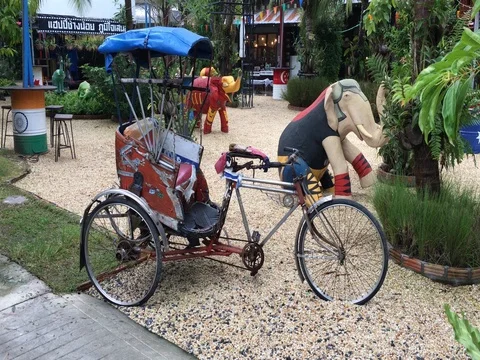 Old tuk tuk second double Stock Footage 71301196