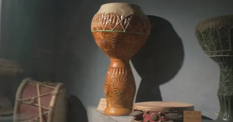 Old tunisian drums Stock Footage 62759682